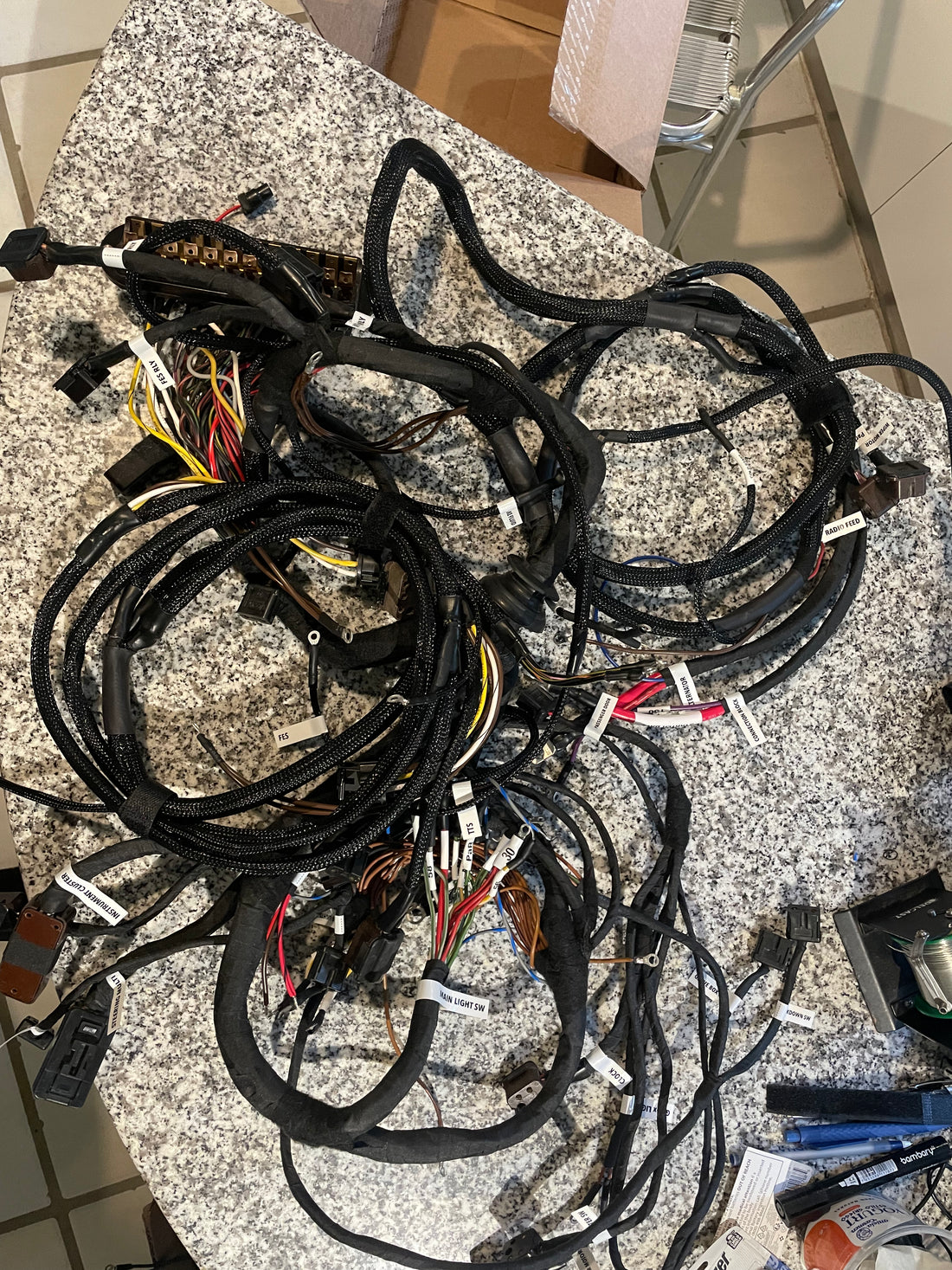 MB W113 280SL LHD AUTO Main Harness 1968
