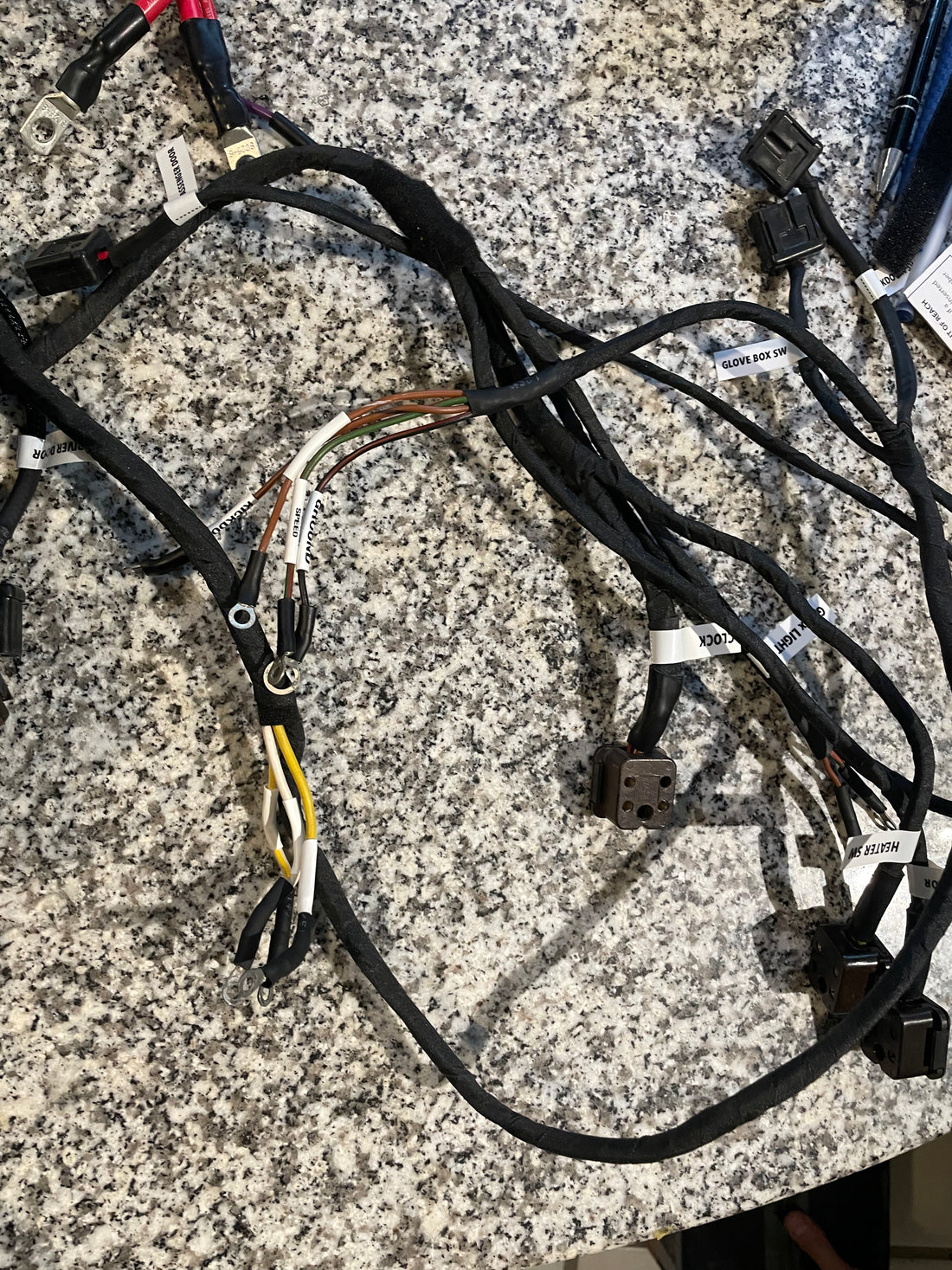 MB W113 280SL LHD AUTO Main Harness 1968